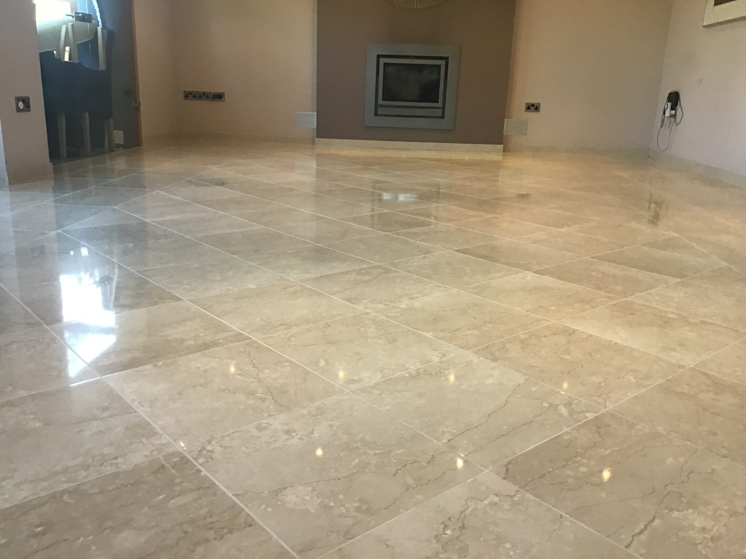 marble tiled floor after grout cleaning and polishing floor polishing & grouting sg