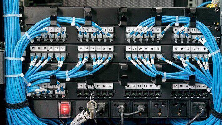 cable management data point termination & labeling