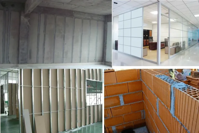 partition walls for offices, shops, and homes