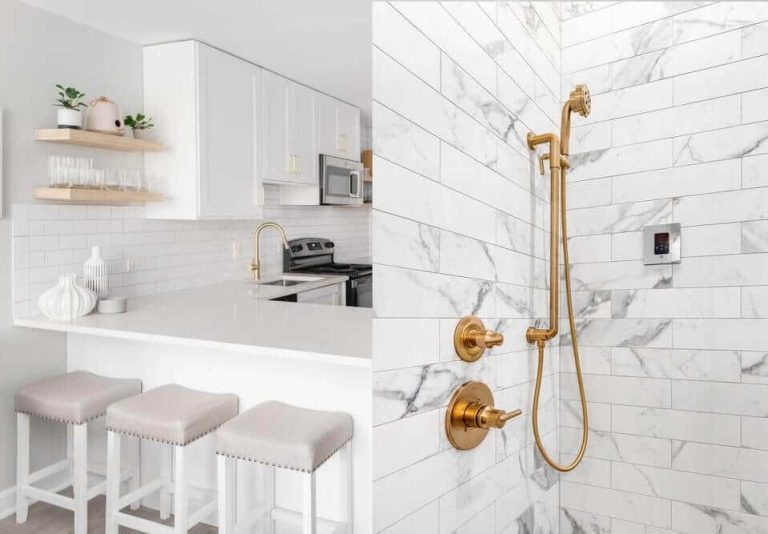 subway tiles in bathroom and kitchen bathroom and kitchen tiling