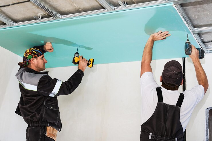 plasterboard installers men assembling drywall false ceiling simple affordable renovation premises 166373 1909 1.jpg