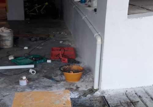 catchment water discharge pvc pipe