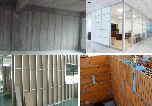 partition walls for offices, shops, and homes