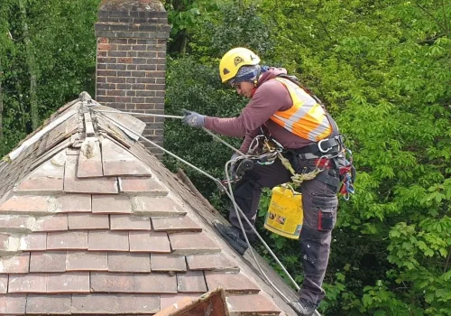rope access roofing repairs abseiling roof maintenance 1