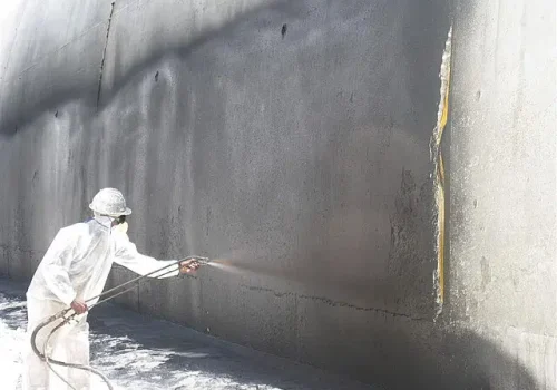 water proofing wall crack repair and re coating